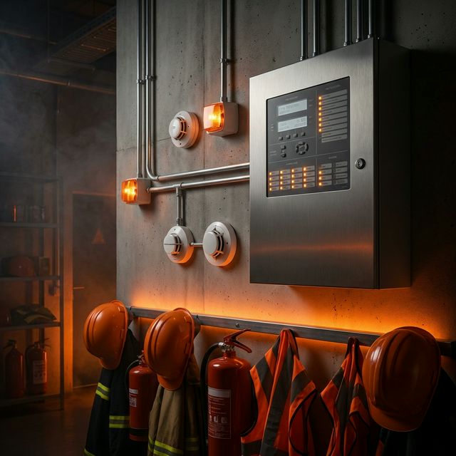 Panel de alarma y detección contra incendios